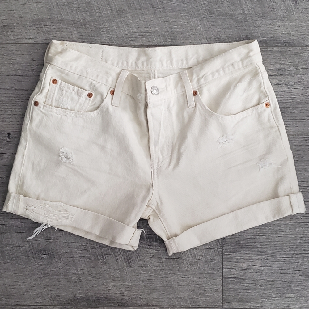 Levi's 501 Distressed Cuffed Shorts